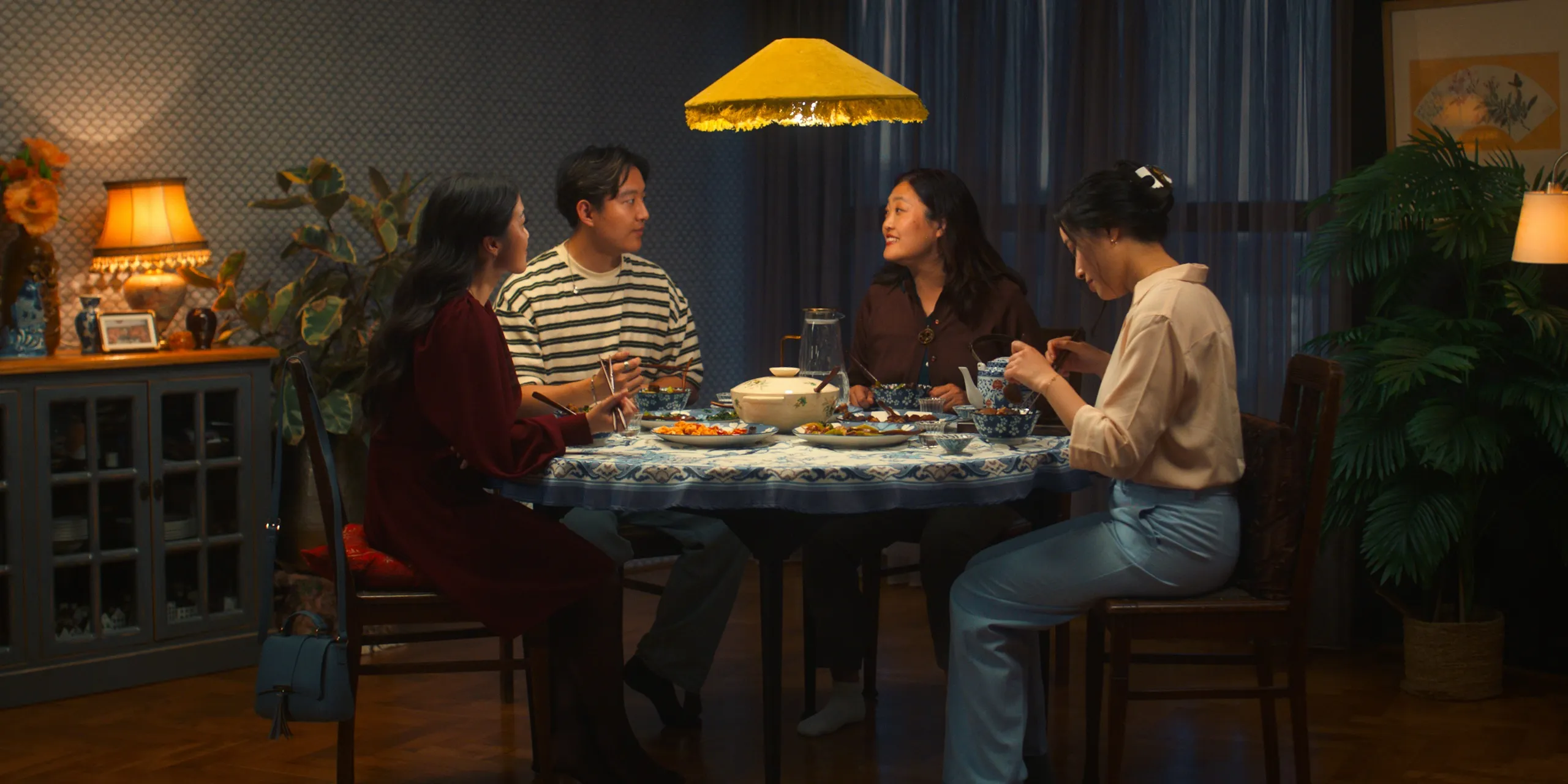 Family dinner around the table